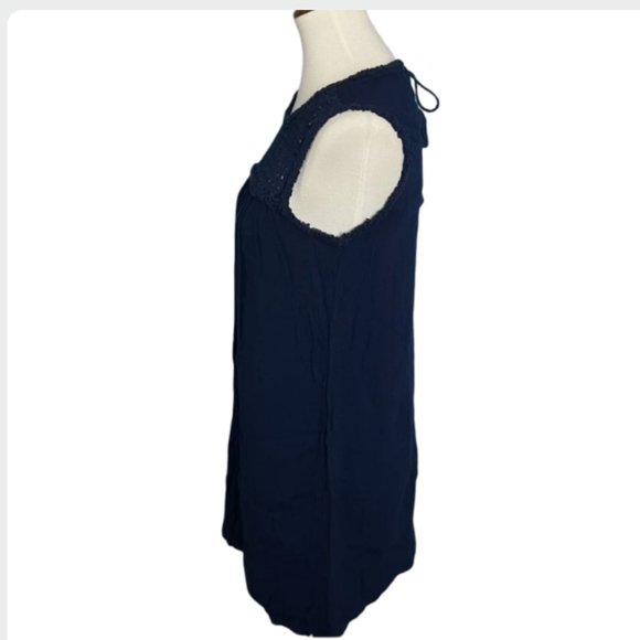 ❌Tommy Bahama Black Eyelet Cover-up Gauze Dress| Size Small | Boho Summer Beach - Picture 3 of 9